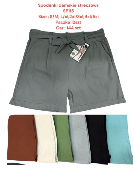 Spodenki Damskie Strzeczowe S-4XL no SP0115