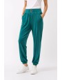 Damskie spodnie welurowe ze ściągaczami  S–3XL PW-0227-5 hurt