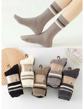 Skarpety Damskie Angora z Wełną Zimowe Thermo 35-42 BDP8-22