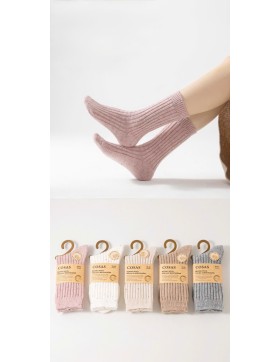 Skarpety Damskie z Wełny Merino Ciepłe BDP8-36