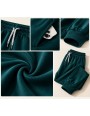 Spodnie welurowe damskie ze ściągaczami M–6XL PW-0228-5