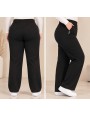 Spodnie damskie ocieplane polarem zimowe plus size KH001+1