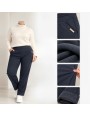 Spodnie damskie ocieplane polarem zimowe plus size KH021+1