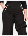 Spodnie Damskie Ocieplane Polarem Zimowe Plus Size KH014+1