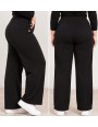 Spodnie Damskie Ocieplane Polarem Zimowe Plus Size KH014+1
