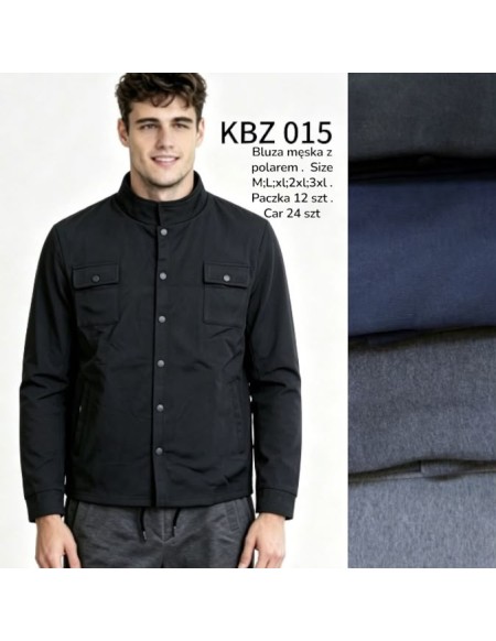 Bluza męska ocieplana  z kuzikami  KBZ015