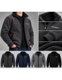 Bluza Męska Ocieplana z Futerkiem na Zamek KBZ116