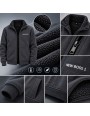Bluza Męska Ocieplana z Futerkiem na Zamek KBZ116