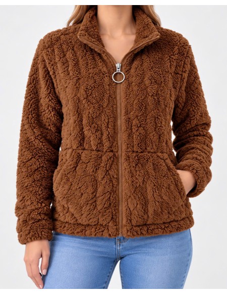 Bluza Damska Polarowa Rozpinana Bez Kaptura BZD601