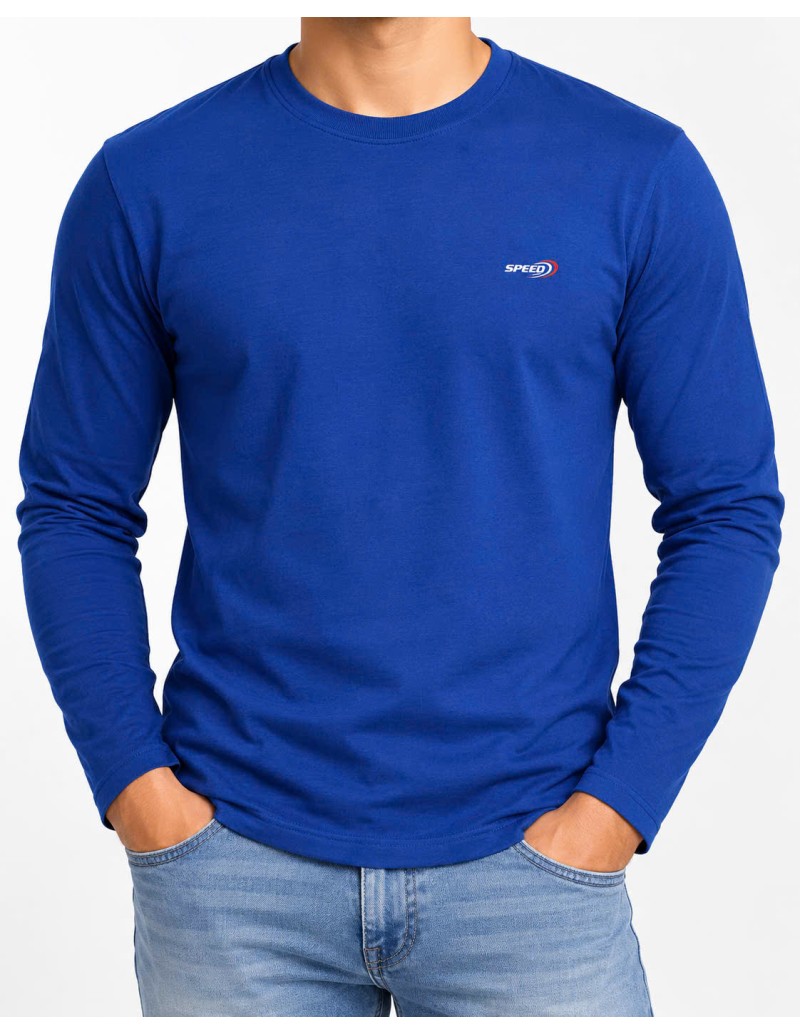 Bluzka Męska Bawełniana SPEED z Długim Rękawem Basic L–3XL