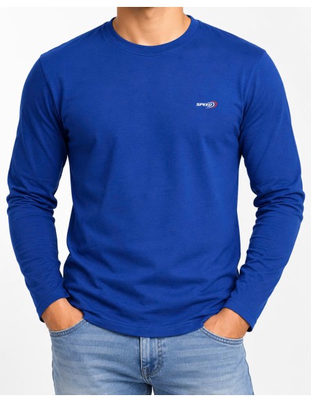 Bluzka Męska Bawełniana SPEED z Długim Rękawem Basic L–3XL