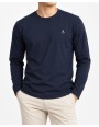 Bluzka Męska Bawełniana z Długim Rękawem Basic z Logo FIT L–3XL