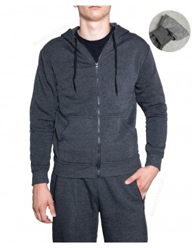 Bluza męska rozpinana ocieplana z polarem KBZ001