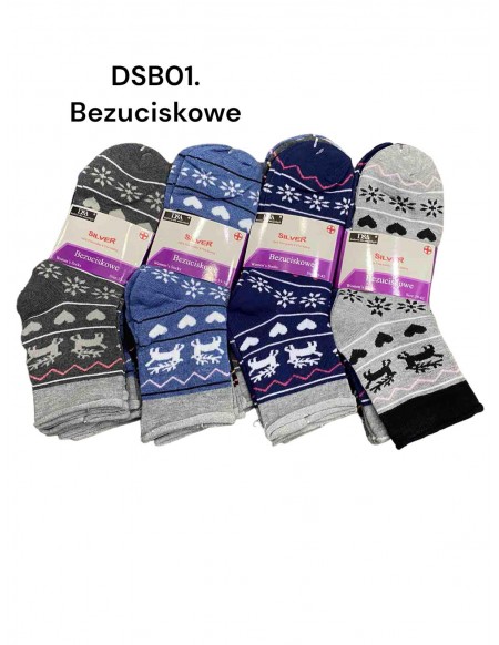 Skarpety Damskie Bezuciskowe DSB01