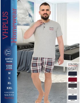 Piżama Męska Z Krótkiem Spodenkim N0:2105