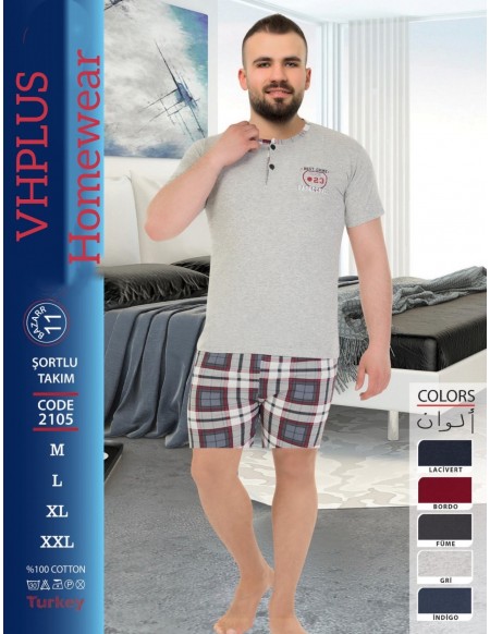 Piżama Męska Z Krótkiem Spodenkim N0:2105