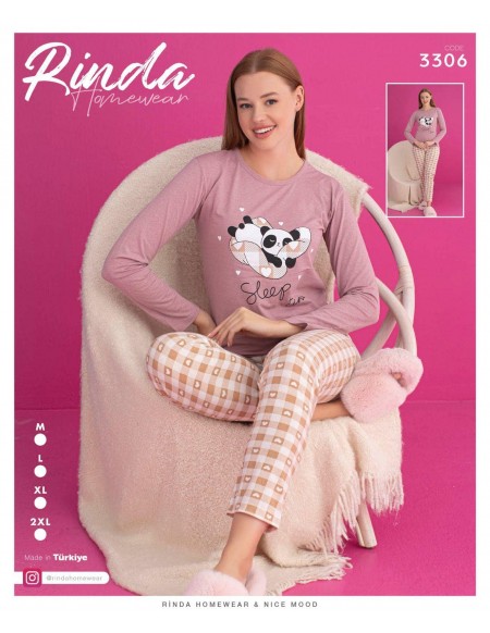 Piżama Rinda Bawełna Damskie  od M-2XL N0: 3306
