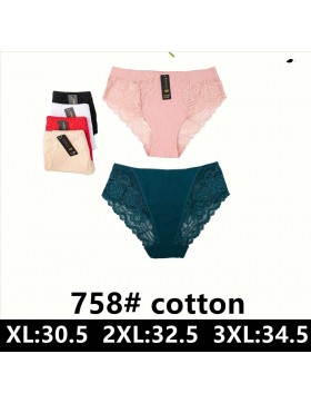 Majtki Damskie z Koronką Nadizi XL-3XL 758