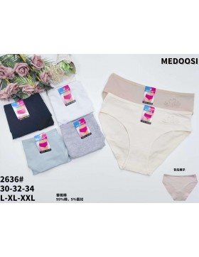 Majtki damskie bawełniane z koronką MEDOOSI L-2XL no. 2636