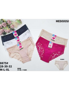 Majtki damskie bawełniane z Koronką MEDOOSI M-XL no. 8875