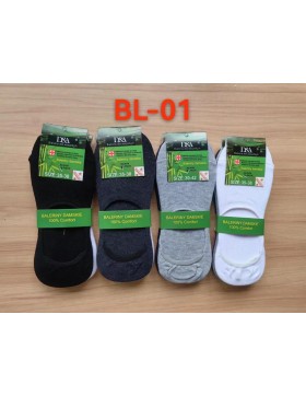 Skarpety Balerinki Damskie Bambusowe z Siliconem BL01