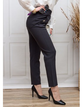 Spodnie melanzowe damskie eleganckie 2XL-6XL KC021