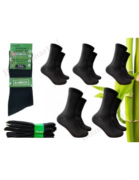 Skarpety Męskie Garnitury Bambusowe czarne A-0BLACK