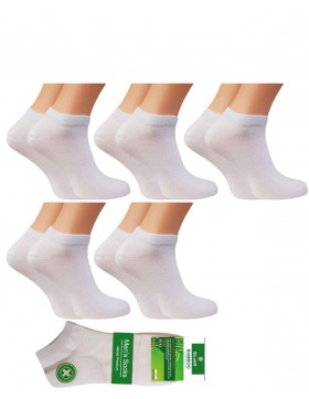 Skarpety Stopki Męskie Bambusowe czarne  SML0WHITE