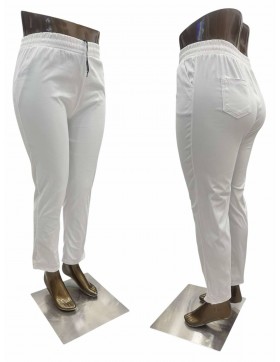 Spodnie Damskie Streczowe BIAŁE 2XL-9XL N0: KC008+6