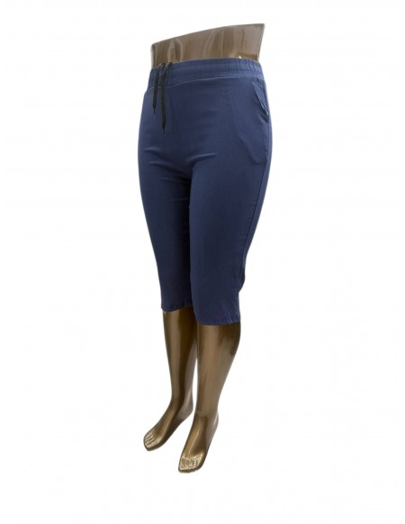 Spodnie Damskie Rybaczki Streczowe CIEMNE od 2XL do 9XL N0: KD010+5
