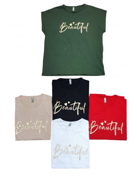 Bluzka Damska Beautiful z bawełny 2XL-4XL