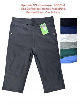 Spodnie Damskie Rybaczki Streczowe od 2XL do 9XL KD001+1
