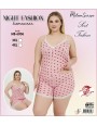 Piżama damska bez rękawów  i  Shorty BM-6006