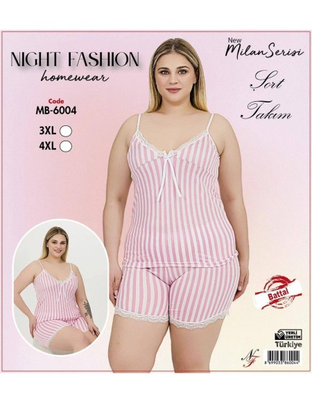 Piżama damska bez rękawów  i  Shorty BM-6004