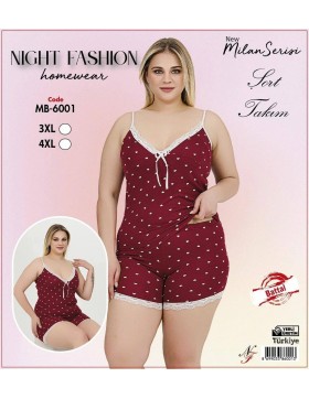 Piżama damska bez rękawów  i  Shorty BM-6001