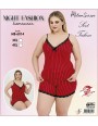 Piżama damska bez rękawów  i  Shorty BM-6014