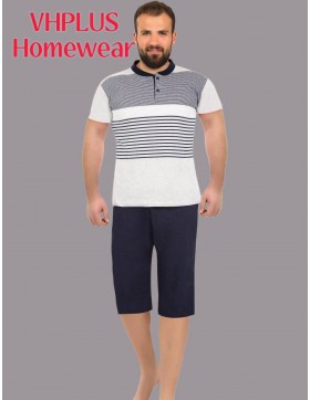 Komplet Piżama Męska z krótkim rękawem i spodenkami