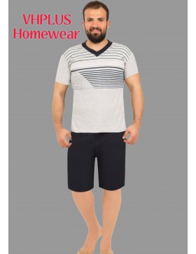 Komplet Piżama Męska z krótkim rękawem i spodenkami