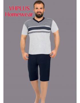 Komplet Piżama Męska z krótkim rękawem i spodenkami