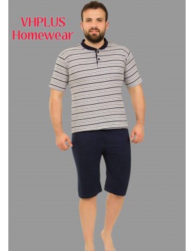 Komplet Piżama Męska z krótkim rękawem i spodenkami