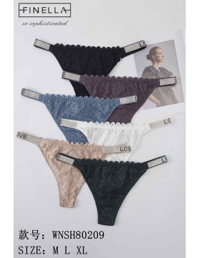 Stingi z koronkami i błyszczącymi cekinami WNSH80209