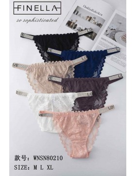 Stingi z koronką i  błyszczącymi cekinami M-XL WNSN80210