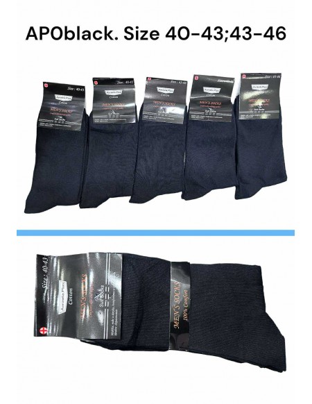 Skarpety męskie bawełniane AP0black