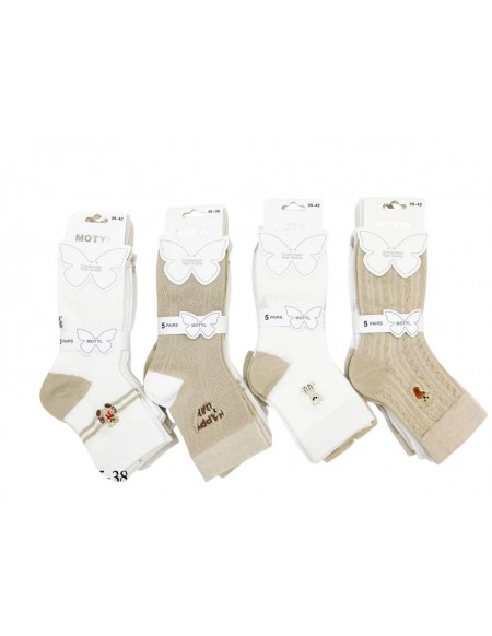 Skarpety Damskie siatkarskie Bawełniane  PN-04