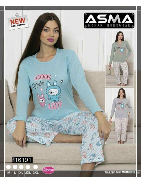 Piżama Asma Bawełna Damskie od M-3XL 16191