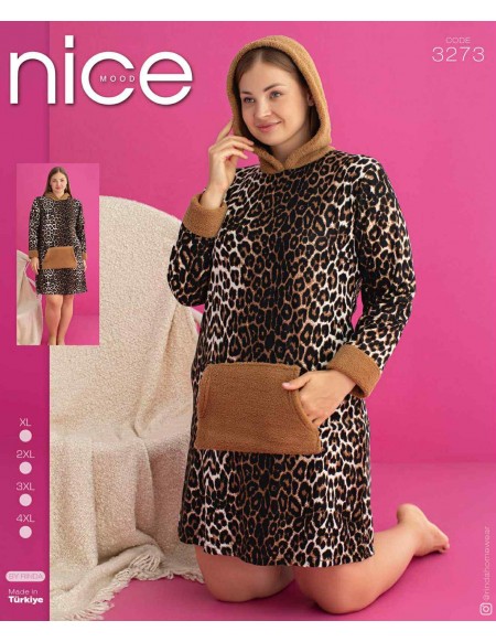 Tunika Polorowa z Kapturem i Kieszonka od XL-4XL 3273