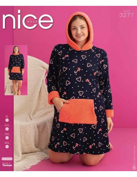 Tunika Polorowa z Kapturem i Kieszonka od XL-4XL 3277