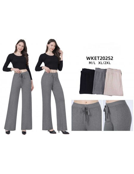 Spodnie Dzianinowe Luźne Damskie  M-2XL model WKET20252