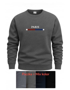 Bluza męska ocieplana polarowa bez kaptury KBZ201