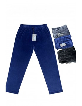 Spodnie damskie welurowe dresowe plus size 2XL-7XL KW033